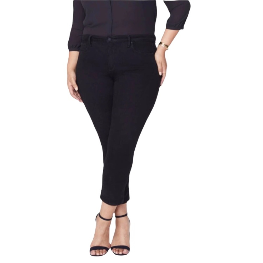 Not Your Daughters Jeans NYDJ Sheri Slim Black Jeans Size 24W NWT